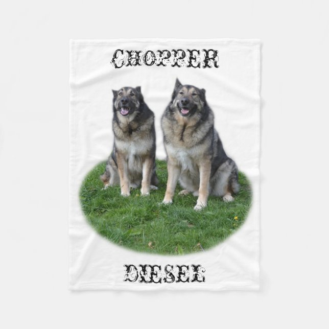 Couverture Polaire Couperet et diesel - frères heureux (Devant)