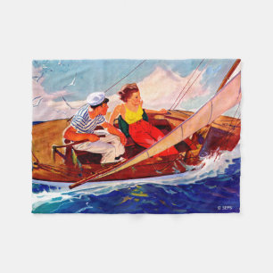 Couverture Polaire Couple Sailing par R.J. Cavaliere