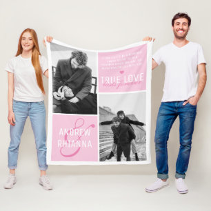 Couverture Polaire Couple True Love 2 Photo & Citation