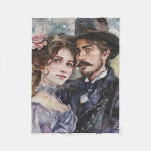 Couverture Polaire Couple Victorien