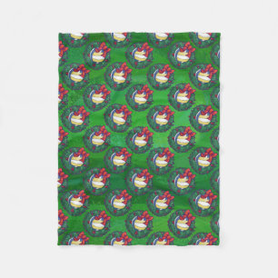 Couverture Polaire Courbe de Noël de volley-ball