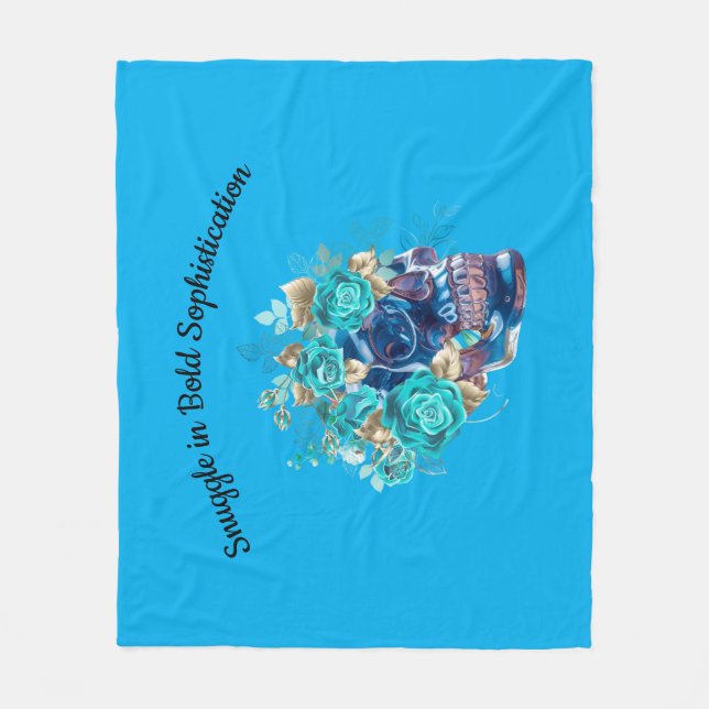 COUVERTURE POLAIRE COUREUR DE REQUIEM BLUE BLOOM (Devant)