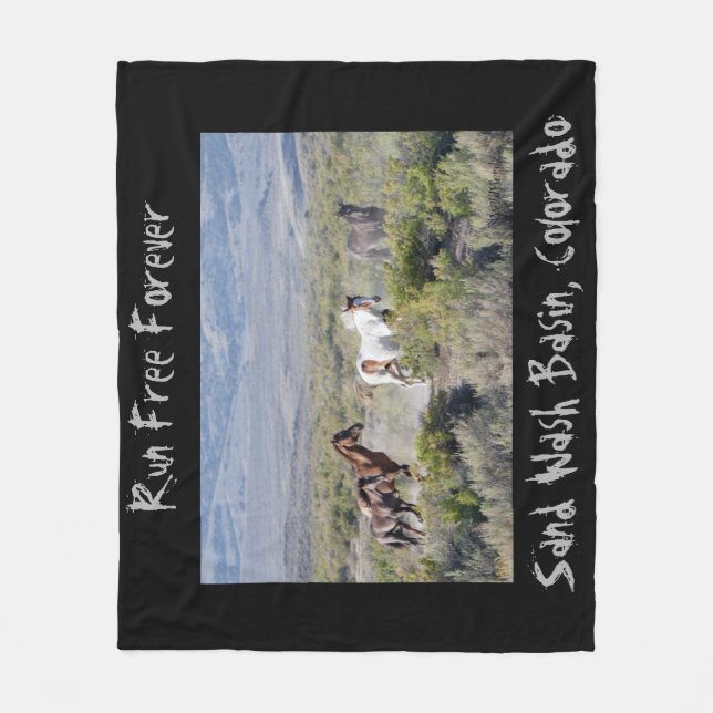 Couverture Polaire Courez librement pour toujours (Devant)