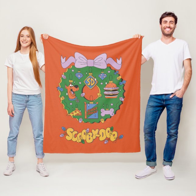 Couverture Polaire Couronne graphique de snack de vacances de Scooby- (En situation)