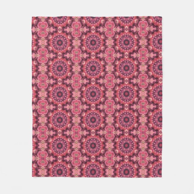 Couverture Polaire Courtepoint rose (Devant)