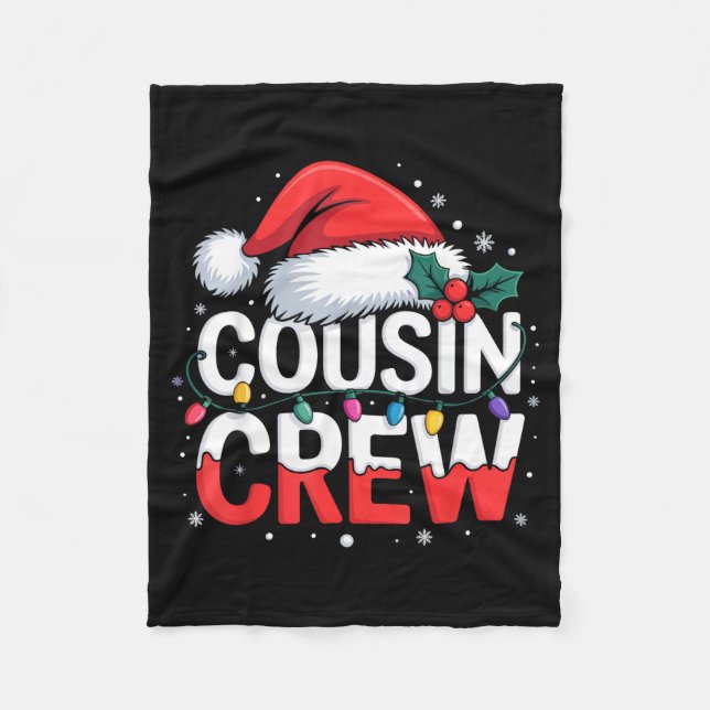 Couverture Polaire Cousin Crew Christmas Reindeer Antlers Hat Lights  (Devant)