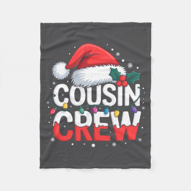 Couverture Polaire Cousin Crew Christmas Reindeer Antlers Hat Lights  (Devant)