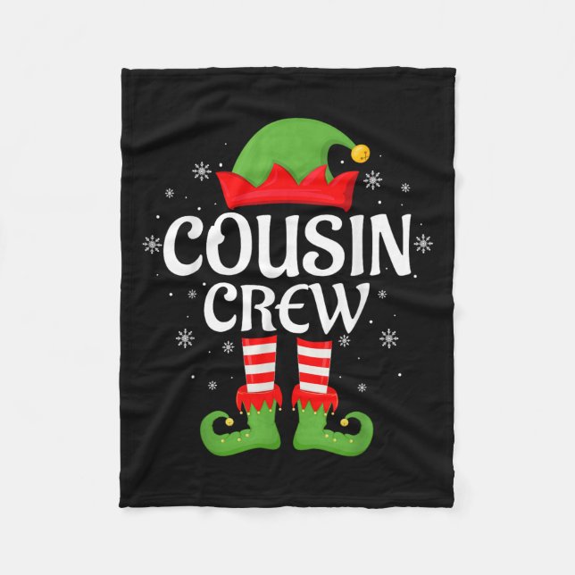 Couverture Polaire Cousin Crew Elf Xmas Correspondant Famille Elf Squ (Devant)