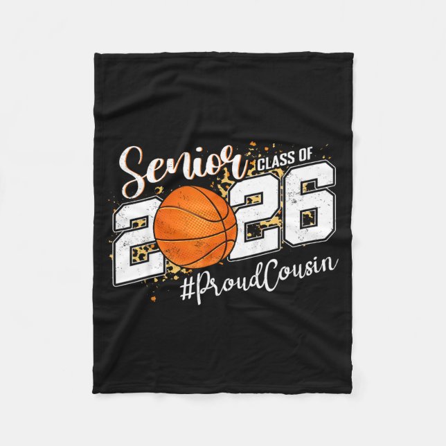 Couverture Polaire Cousin fier 2026 Graphisme d'art senior de basketb (Devant)