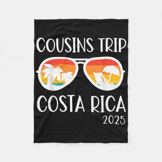 Couverture Polaire Cousins Trip 2025 Costa Rica Week-end Famille Reun (Devant)