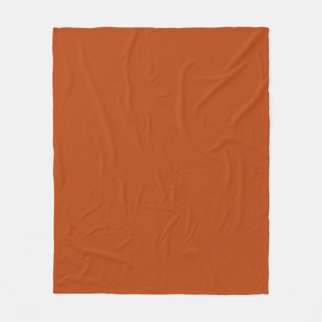 Couverture Polaire Coussin de lancer rouille (Devant)
