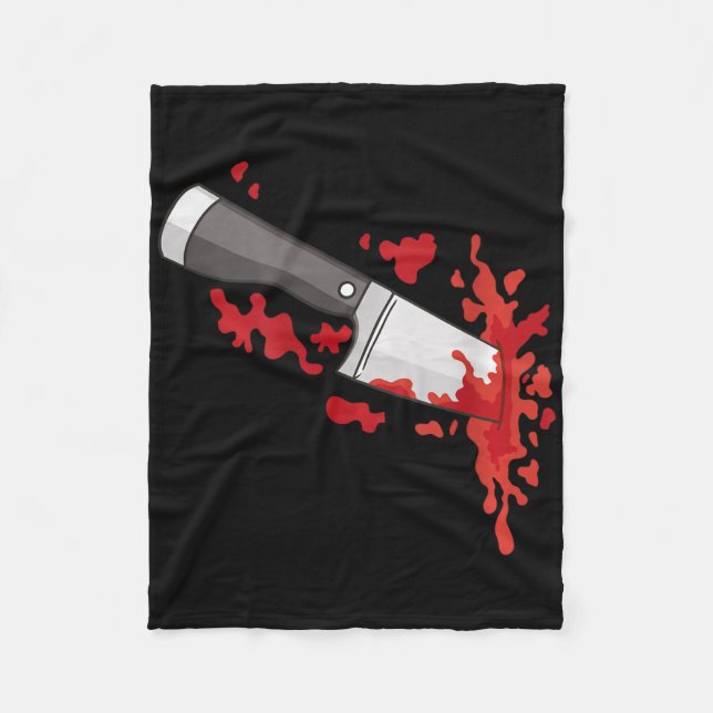 Couverture Polaire Couteau Dans Le Ck Halloween Costume De Meurtre Co (Devant)