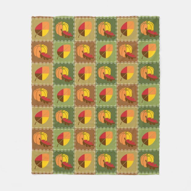 Couverture Polaire Couvercle en toison d'automne (Devant)