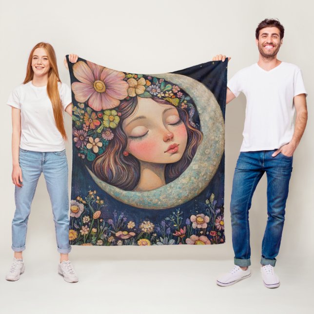 Couverture Polaire Couvercle et lune de croissant (En situation)