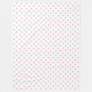 Couverture Polaire Couverture/blanc d'ouatine avec le pois rose