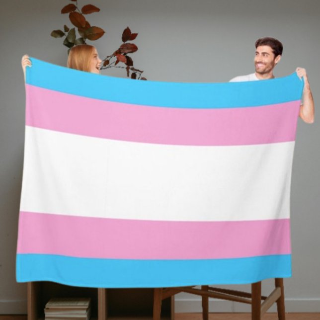 Couverture Polaire Couvre-lit Douillet Fierté Trans (Créateur téléchargé)