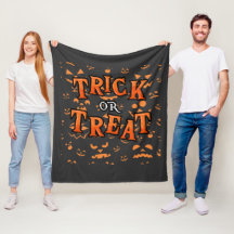 Couvre-plaids en molleton pour Halloween - Trick o