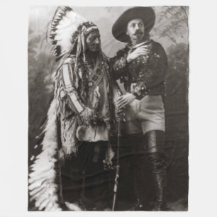 Couverture Polaire COWBOY et INDIEN