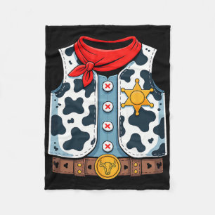 Couverture Polaire Cowboy Vest Western Sheriff Costume Cool Easy Hall