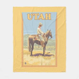 Couverture Polaire Cowboy (vue de côté) Utah
