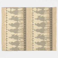 Cowboys western roundup fleece Throw Blanket 50x60