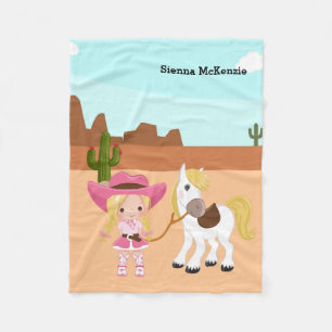Couverture Polaire Cowgirl
