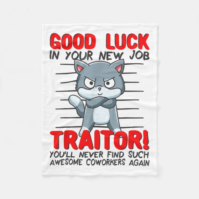 Couverture Polaire Coworker Leaving, Quitting Going Away, Job Change; (Devant)