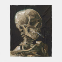 Crâne avec cigarette allumée Vincent van Gogh Art