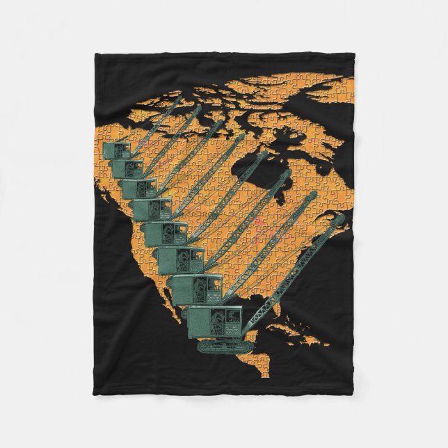 COUVERTURE POLAIRE CRANE OPERATOR US MAP JIGSAW PUZZLE OPERATOR (Devant)