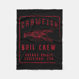 Couverture Polaire Crawfish Boil Crew Breaux Bridge Usa Crayfish Men 