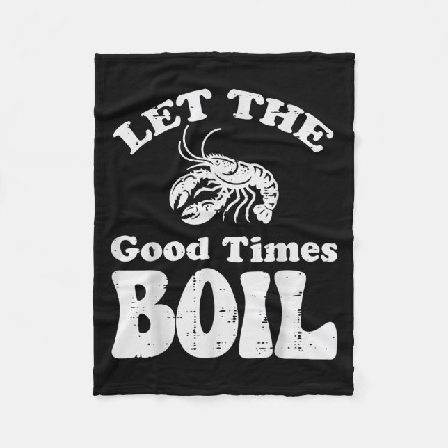 Couverture Polaire Crawfish Laisser Les Bons Temps Faire Bouillir Drô (Devant)