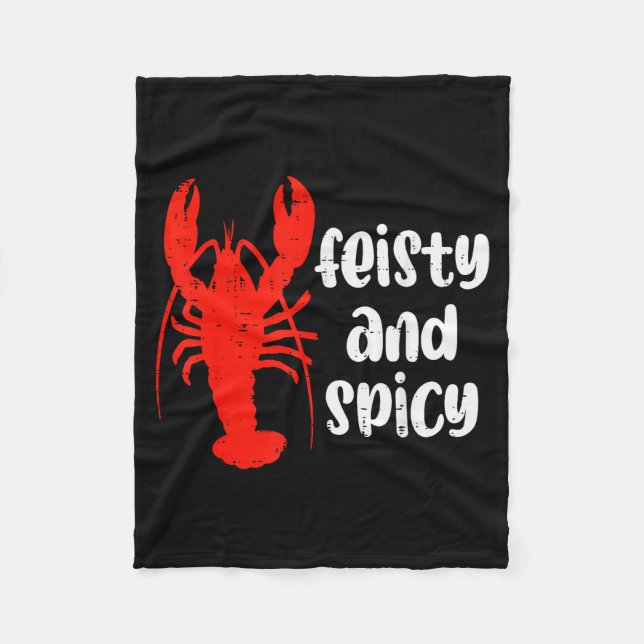 Couverture Polaire Crawfish Lobster Feisty And Scy Crayfish Men Women (Devant)