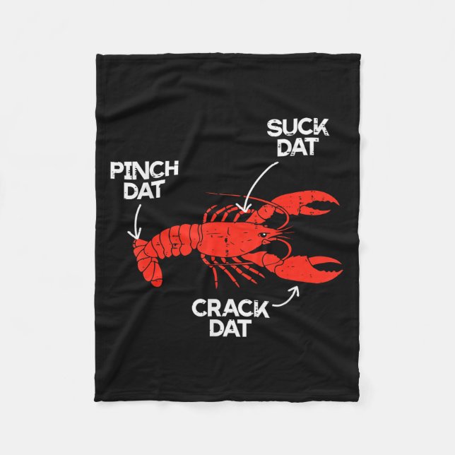 Couverture Polaire Crawfish Nch Suck Crack Dat Crayfish Lobster Men W (Devant)
