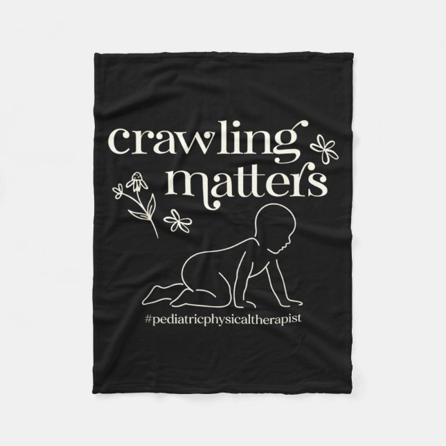 Couverture Polaire Crawling Physical Therapist Pediatric Physical T (Devant)