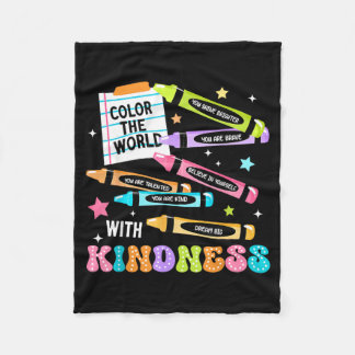 Couverture Polaire Crayon Positif Peignez Le Monde Professeur de Kind