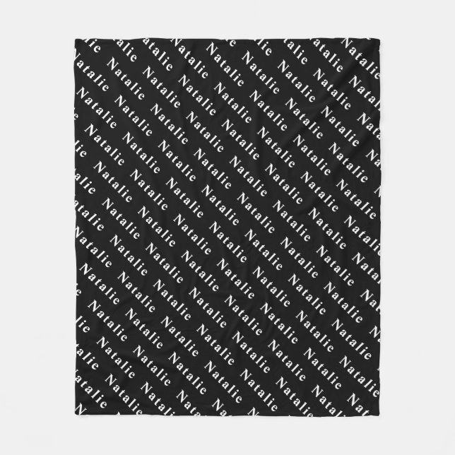Couverture Polaire Create Your Own Name Personalized (Devant)
