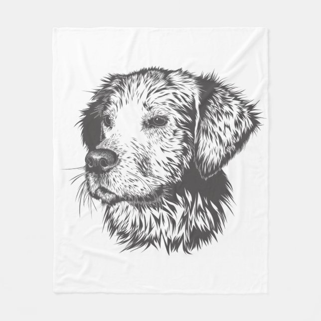 Couverture Polaire Create Your Own Pet Dog Customized (Devant)