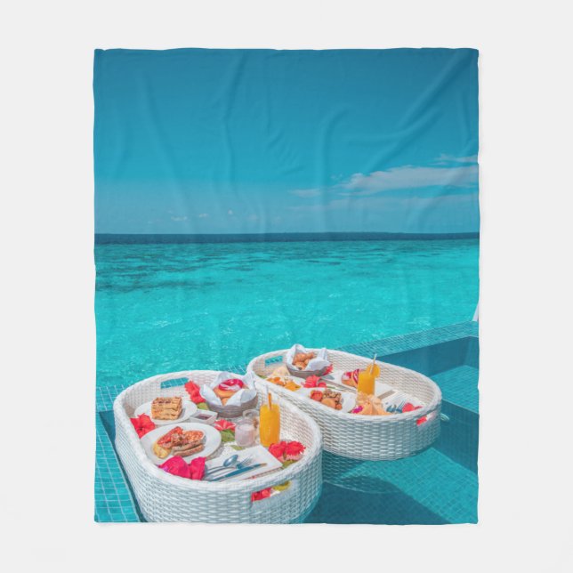 Couverture Polaire Créatures de la mer cool (Devant)