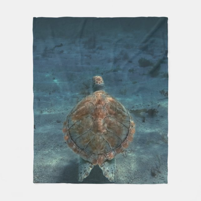 Couverture Polaire Créatures de la mer cool (Devant)