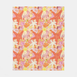 Couverture Polaire Créatures marines de Pastel