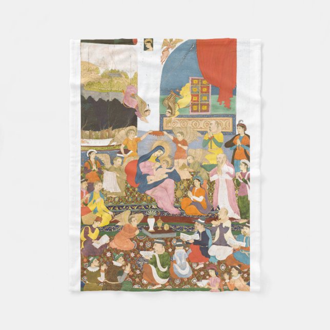 Couverture Polaire Crèche à l'indienne (Devant)