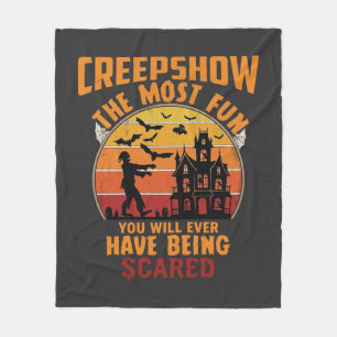 Couverture Polaire Creepshow Halloween Zombie Maison Hantée Coucher d