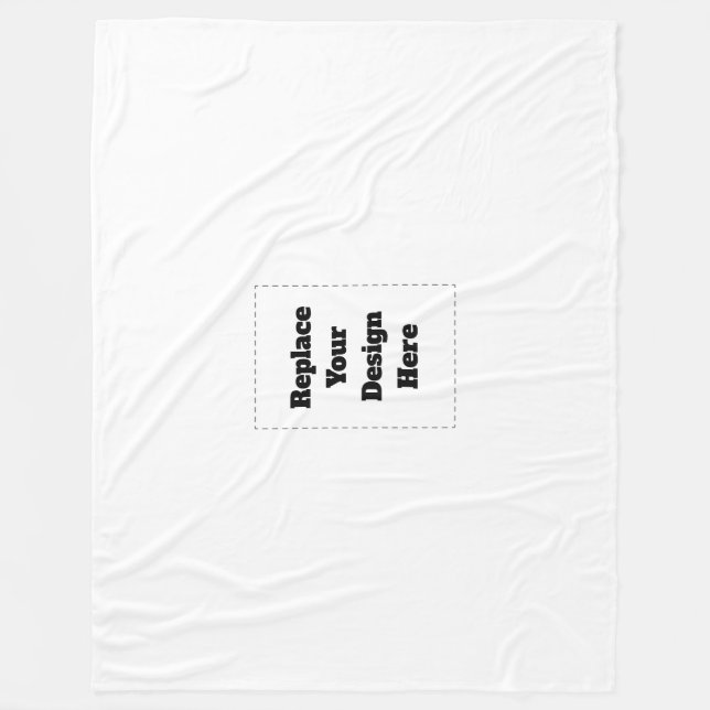 Couverture Polaire Créez votre propre blanc  (Devant)