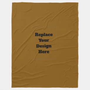 Couverture Polaire Créez Votre Propre Marron