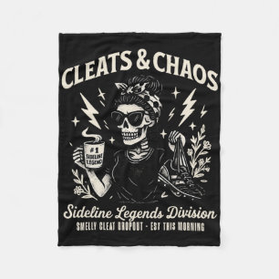 Couverture Polaire Crémaillères Et Chaos Squelette Maman De Football