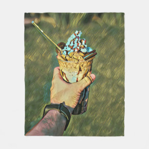 Couverture Polaire crème glacée froide cool