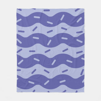 Couverture polaire crème glacée myrtille fondue