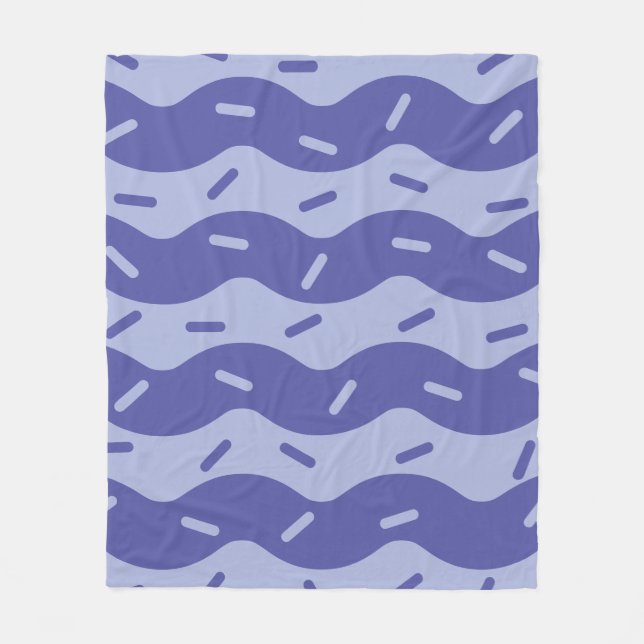 Couverture polaire crème glacée myrtille fondue (Devant)