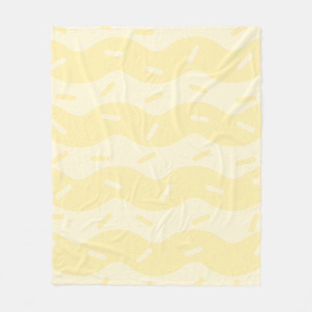 Couverture polaire crème glacée vanille fondue (Devant)