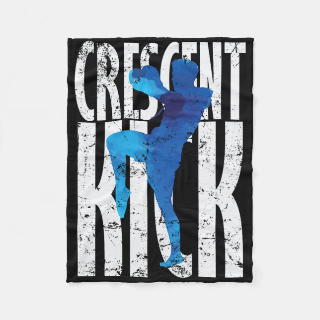 Couverture Polaire Crescent Kick Kickboxing  (Devant)